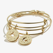Best Friends Moon + Star Charm Bangle, Set of 2