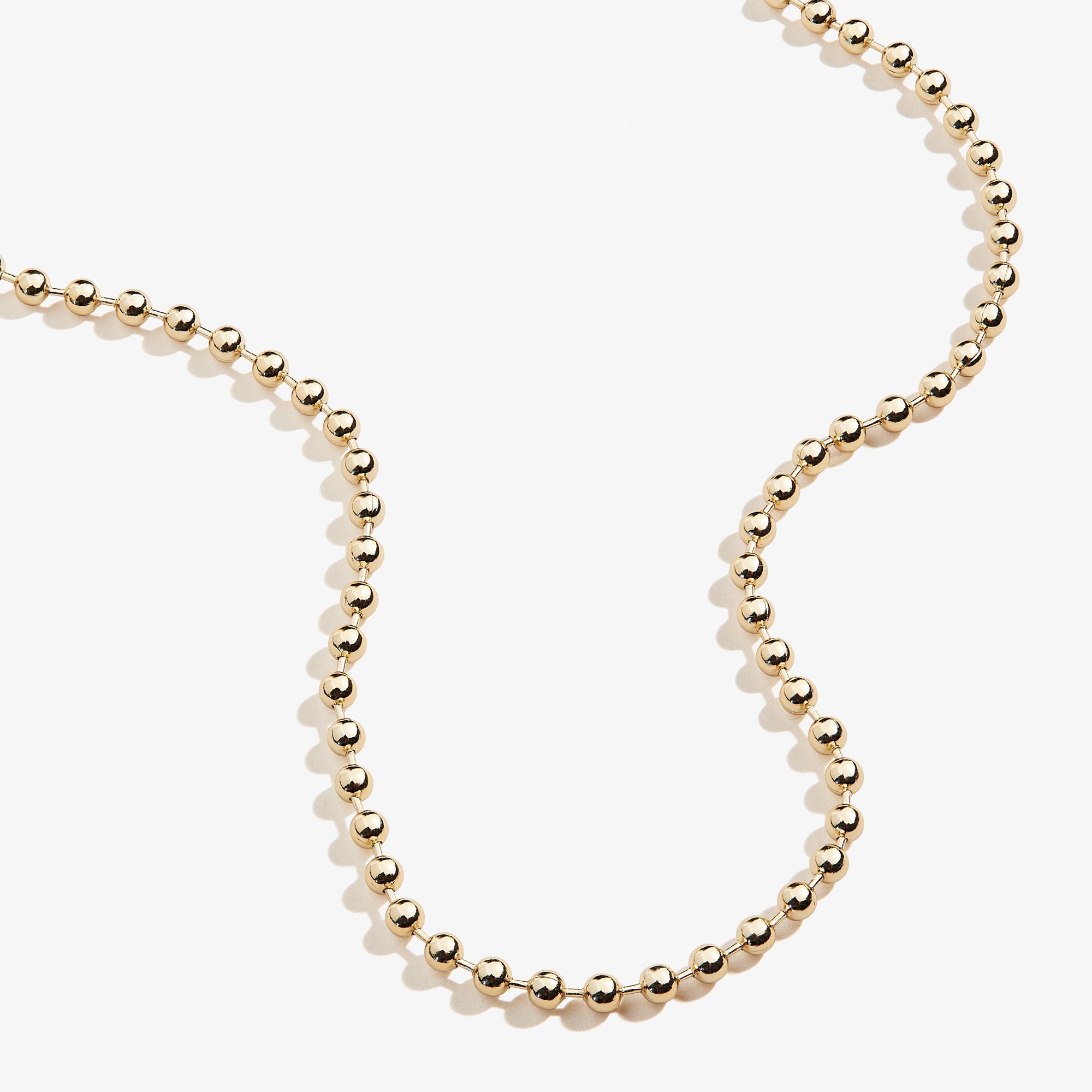 Gold Ball Chain Necklace