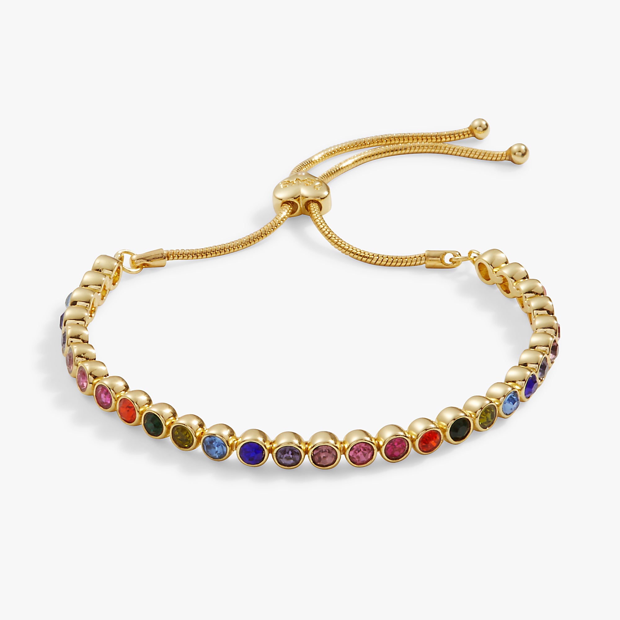 LOVE Multicolor Tennis Bolo Bracelet