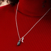 Celestial Moon Duo Charm Necklace
