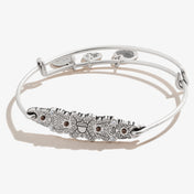 Jeweled Acorn Inline Charm Bangle