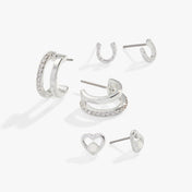 Love + Luck Earrings, Set of 3