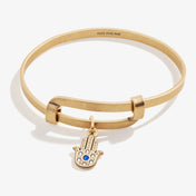 Motivation Hamsa Charm Bangle