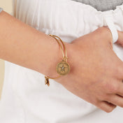 Sand Dollar Charm Bangle